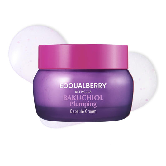 Bakuchiol Plumping Capsule Cream – Retinol Alternative Moisturizer for Firming and Pore Care with 99% Pure Bakuchiol, 5 Types of Collagen & Ceramide Complex, 1.69 fl.oz / 50ml