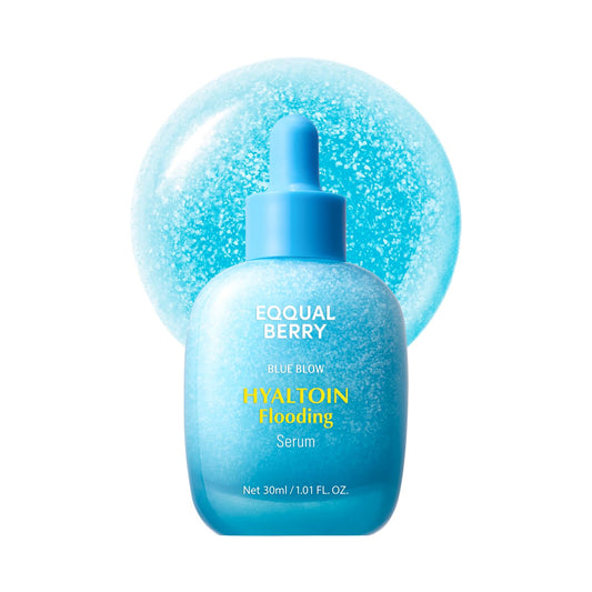 EQQUALBERRY Hyaltoin Flooding Smoothie Serum | 5% Hyaluronic Acid Serum for Face & Redness Relief | Deep Hydrating Cooling Care with 5 Ceramides & Ectoin | Korean Skincare (1.01oz / 30ml)