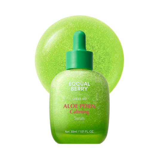 EQQUALBERRY Aloe PDRN Calming Smoothie Serum – Soothing Korean Skin Care for Sensitive Skin, Cica & Aloe for Repair, Hydrating & Radiant Glow, Non-Comedogenic (1.01oz / 30ml)